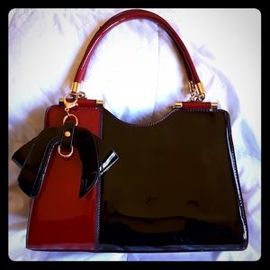 Scarleton red and black bag